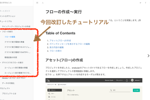 enebular チュートリアルを新しくしました